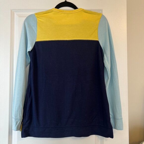 NWOT Masters Magnolia Lane Colour Block Long-Sleeve Shirt - Size S - Picture 2 of 3